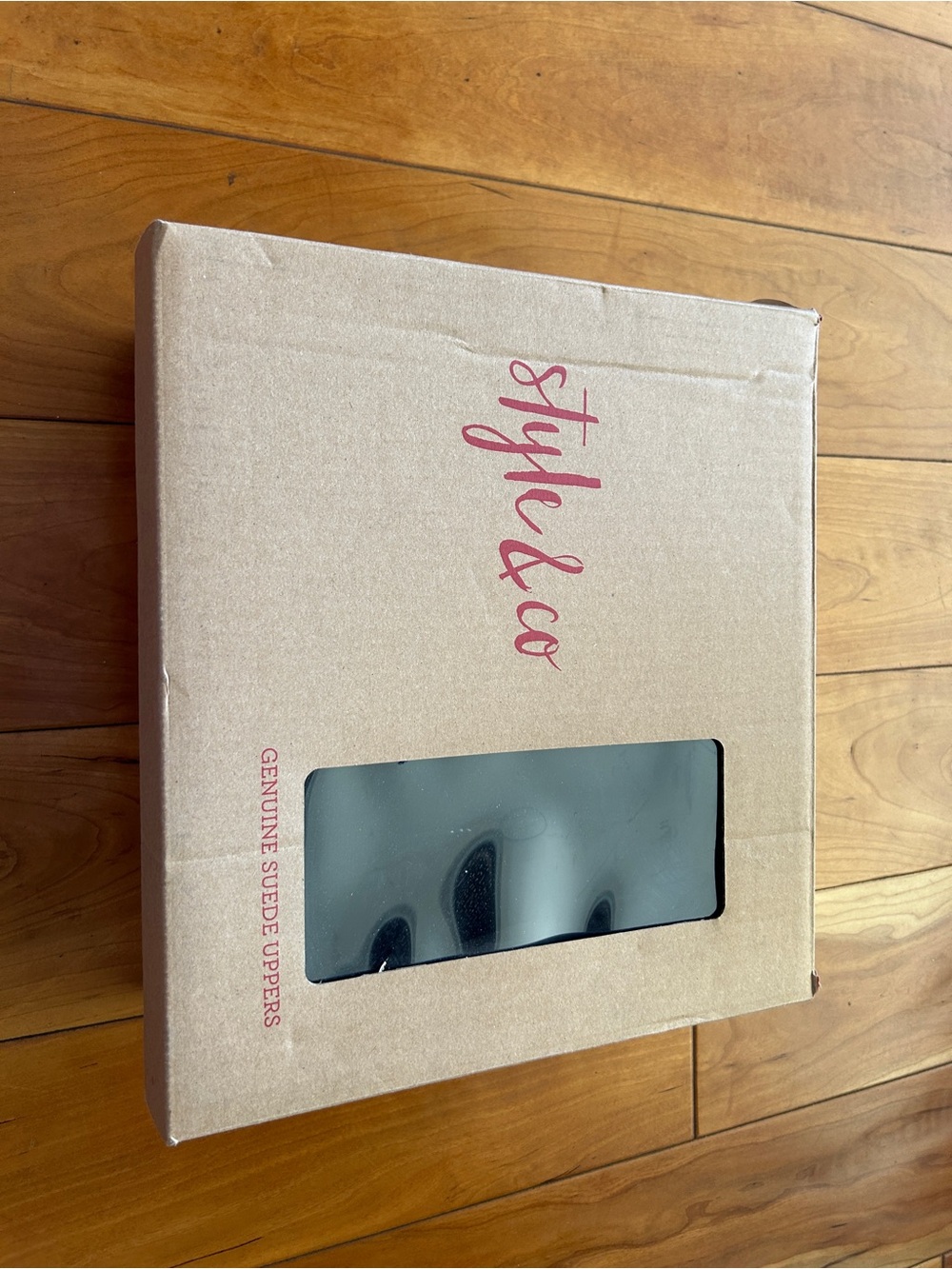 Style & Co. black winter fuzzy boots new in box